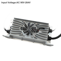 Chargeur de batterie EV 1400W 72V 60V 48V 36V 24V Chargeur de batterie au lithium IP66 étanche Chargeur rapide