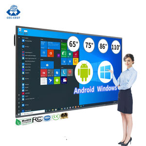 Tableau blanc interactif ZDHQ, prix d'usine, 4K, 65 pouces, LED, Android/<span class=keywords><strong>OPS</strong></span>, écran tactile 20 points, écran sans fil, école, bureau, maison - Product Image 1