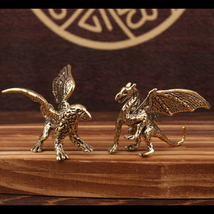 Figura de Dragón de Latón, Adorno de Dragón Volador, Decoración de Mesa, Decoración del Hogar, Estatua Artesanal - Product Image 4