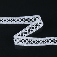 Sous-vêtements en dentelle blanche Soluble dans l'eau, garniture en dentelle décorative, offre spéciale,