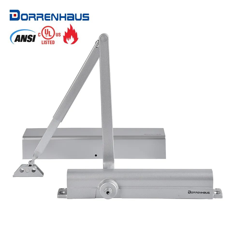 Dorrenhaus d8000 ul được liệt kê Heavy Duty Kích thước có thể điều chỉnh thương mại tự động thủy lực cửa gần hơn cho 20-150kg CửA