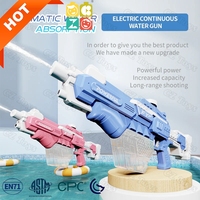Grossistes 2025 Pistolet à eau électrique pour adulte Puissant pistolet à eau Recharge entièrement automatique Pistolet à eau 680cc Réservoir Jeu de plein air