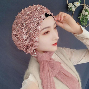 HZM-24534 Nuevo Turbante Árabe <span class=keywords><strong>con</strong></span> Hiyab para Mujer, Pañuelo Musulmán para la Cabeza - Product Image 3