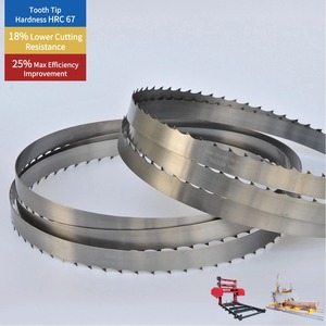 Cuchillas de sierra de cinta industriales OEM, duraderas, con punta de diente endurecido, para cortar madera dura - Product Image 2