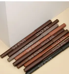 قلم تحديد العين HELOVES بثمانية ألوان بيضاء بملصق خاص قلم لحيطة العين
