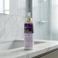 Gel Douche Hydratant Éclaircissant au Rétinol et à l'Aloe Vera Marque Blanche pour Hommes et Femmes