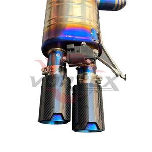Sistema de Escape Catback Vortex Blue Titanium para BMW F06 F12 F13 640i 650i con Sistema Valvetronic, Tubo en X y Kit de Puntas Cuádruples de Fibra de Carbono - Product Image 5