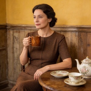 Mug en céramique stoneware marron zèbre de 11 oz, marque Harvit, design sud-ouest, pour le marché africain, usage café, modèle HS-025 - Product Image 6
