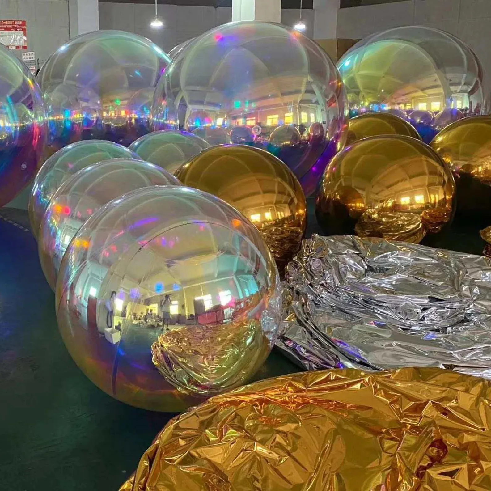 Venda quente inflável quente bola selada do espelho, bola inflável do disco para a decoração do partido e do shopping