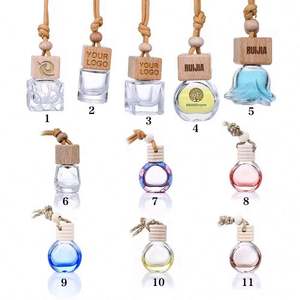 <b>Car</b> Hanging Frost Glass Perfume <b>Bottle</b> Aroma <b>Diffuser</b> 5ml 8ml 10ml 12ml 15ml 17ml Cosmetic Packaging Pump Sprayer Air Freshener - Product Image 1