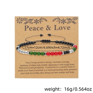 Handmade Natural Stone <b>Beaded</b> <b>Bracelet</b> Colorful Turquoise Black Turquoise Lucky Blessing Unisex Jewelry Gift - Product Image 4