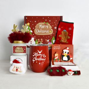 Luxury Christmas <strong>Gift</strong> Set for Employees <strong>Clients</strong> Custom Logo Corporate <strong>Gift</strong> Box Holiday <strong>Gift</strong> <strong>Basket</strong> with Vacuum Tumbler and Socks - Product Image 3
