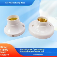 Support de lampe à vis E27 à montage en surface Ruyi pour usage domestique, support d'ampoule 63mm/77mm 250V 4A en plastique et quincaillerie, garantie 3 ans