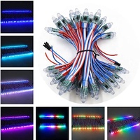 Bande LED RVB pleine couleur WS2811 5V 12mm, module de pixels, 50 nœuds/chaîne pour la publicité, les lettres ou la décoration de Noël, chaîne LED