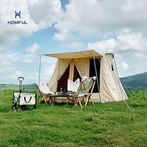 Tente de Camping en toile et coton pour 2 personnes, imperméable, économique - Product Image 1