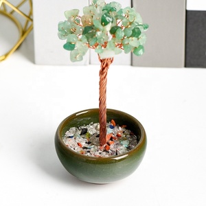 Árbol de Cristal Natural de Color Amatista, Decoración de Árbol DE LA Suerte, Rodajas de Ágata, Adornos Minerales de Piedra, Regalo de Navidad Hecho a Mano - Product Image 4