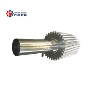 Factory Custom Large Diameter Forged Gear Axle OEM Construction for Mechanical Equipments High Quality Shaft Product