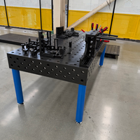 Meja Las Besi Cor 3D Industri Modular dengan Pola Lubang 5 Sisi untuk Pengelasan Otomotif dan Rangka yang Efisien