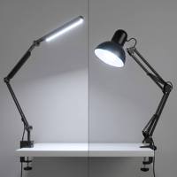 Lámpara de Mesa con Clip Metálico, 95CRI, Táctil, Doble Luz, Regulable en Intensidad y Color, Ideal para Trabajo de Escritorio y Lectura/Escritura para Estudiantes