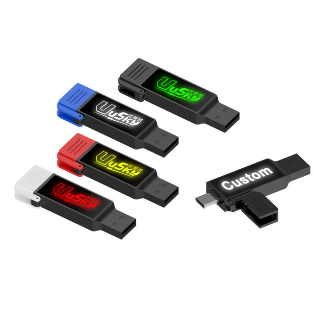 USKY Extreme Type-C USB 3.2 OTG Ultra High Speed Pro Promotion Gift Custom LOGO Printing 2in1 Wholesale USB Flash Drive