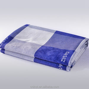 Бело-синяя ткань для матраса в клетку, трикотажная ткань с импортным узором из Китая - Product Image 5