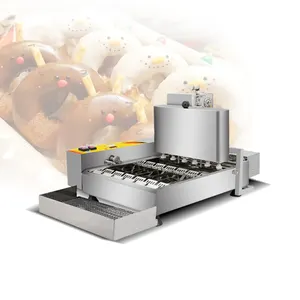 Fully Commercial Automatic High Quality Mini Gas Doughnut Donut Glaze Make Maker Fryer Machine for Donut