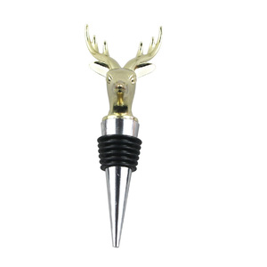 Deer Head Wine <b>Bottle</b> <b>Stoppers</b> Metal Sealing <b>Stopper</b> Simple Style Zinc Alloy <b>Bottle</b> <b>Stopper</b> For Wine - Product Image 3