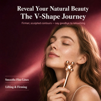 Rouleau de massage facial 4D, outil de soin de la peau, masseur portatif pour le corps, amincissant, lifting du visage, relaxation