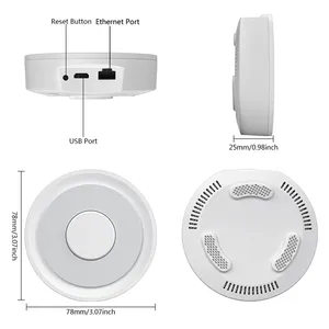 Hub Gateway ZigBee para el Hogar Inteligente, Puente Inalámbrico/Alámbrico, Compatible con Tuya Smart Life, <span class=keywords><strong>Apple</strong></span> iPhone, <span class=keywords><strong>Alexa</strong></span> y Google Home - Product Image 6