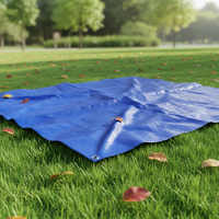 Bâche extérieure personnalisée en HDPE bleue, anti-moisissure, protection UV, imperméable, pour couvrir les piscines jusqu'à 12 pieds (4x4m)
