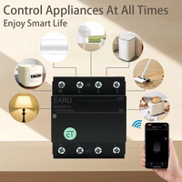 Disjoncteur intelligent Tuya Wifi 3P+N 63/80A, commande à distance sans fil via application mobile, interrupteur de coupure de courant WiFiCB-TY-4P