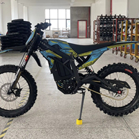 Moto tout-terrain électrique BSE E72 72v45ah, moto électrique 60v6000W, vitesse de 105 km/h pour terrains accidentés et VTT, 17000w