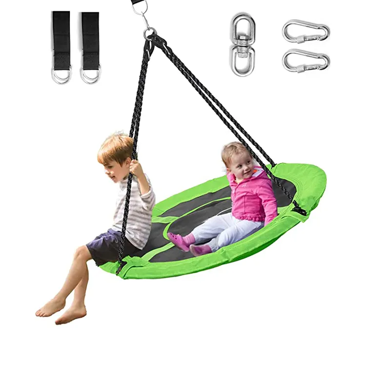 Zoshine Flying Saucer Tree Swing Indoor and Outdoor Round Mat Swing para niños Cuerda Swing con asiento duradero para árbol