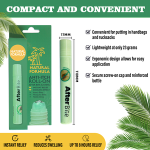 Oem làm mát tự nhiên Con lăn chống ngứa (10ml) -chất lỏng chống ngứa cho muỗi/kiến cắn với gói hộp màu - Product Image 4