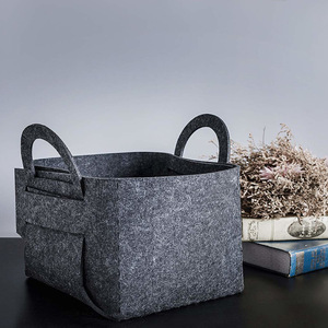 Cesta de almacenamiento de fieltro personalizada <span class=keywords><strong>Venta</strong></span> caliente respetuoso del medio ambiente fieltro bebé vivero <span class=keywords><strong>Caddy</strong></span> bolsa de almacenamiento cestas - Product Image 4