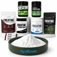 Créatine monohydrate micronisée en poudre 99% testée par un tiers, vente en gros OEM, créatine en poudre 200 mesh, emballage personnalisé