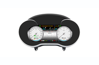 HXHY LCD Kluster Instrumen Digital Mobil CockPit Layar Android 13 untuk Benz GLC/C Class W205 X205 2015-2020 Speedometer Dashboard