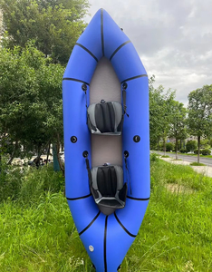 Kayak gonflable <span class=keywords><strong>2</strong></span> places en TPU, prix d'usine, packraft léger et durable, canoë pour lac, rivière, pêche, voyage, bateau compact - Product Image 3