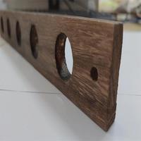 Bois de Paulownia Carbonisé Rond sur Mesure pour Atelier Moderne