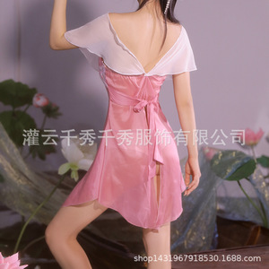 Vente en gros d'uniformes Hanfu classiques érotiques, ensembles de danseurs style région occidentale, tenues de séduction sexy transfrontalières - Product Image 4