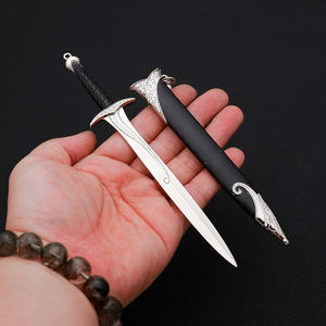 18cm in lega di zinco metallo signore della spada portachiavi portachiavi con anello per film periferiche modelli di spada artigianato per Cosplay - Product Image 2