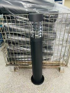 Lampu taman lanskap led jalur jalan setapak hitam bulat antik luar ruangan lampu rumput 10w E27 - Product Image 2