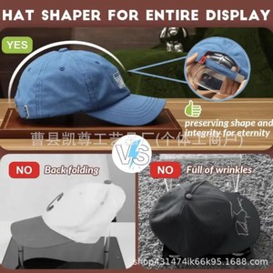 Wooden baseball cap storage box, transparent <b>hat</b> display box, acrylic baseball cap display <b>stand</b>, collectible figurine box - Product Image 3