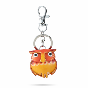 Sang Trọng Chính Hãng Da <span class=keywords><strong>Owl</strong></span> Keychain Với Đôi Mắt Lớn Làm Bằng Tay Động Vật Túi Mặt Dây Chuyền Dễ Thương Phim Hoạt Hình Món Quà Quyến Rũ Cho Phụ Nữ Túi Quyến Rũ - Product Image 2