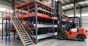 Pallet <b>Rack</b> Supported Steel Mezzanine Floor System for Warehouse Storage - Product Image 4