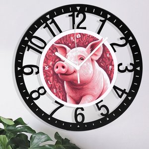<span class=keywords><strong>Horloge</strong></span> murale circulaire en fer de 25 cm avec cascade et <span class=keywords><strong>piscine</strong></span> - Product Image 5