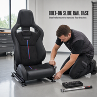 Siège de course réglable de style Sportster CS 1039RTF, siège baquet de luxe en cuir PVC, fibre de carbone, tuning automobile, simulation de course, imperméable
