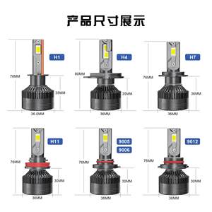 ไฟหน้า LED 240W W H85 H7 H1ชุดฟื้นฟูไฟหน้าแบบไม่มีข้อผิดพลาดในการ24000LM สำหรับฟอร์ดโฟกัส - Product Image 5