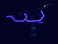 Feux de jour LED 5D Crystal Angel Eyes en gros, anneaux halo T8-14, phares LED améliorés pour la modification automobile