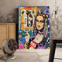 Art mural moderne et amusant pour le salon, image d'art graffiti, impression d'art, peinture pour la décoration de la maison